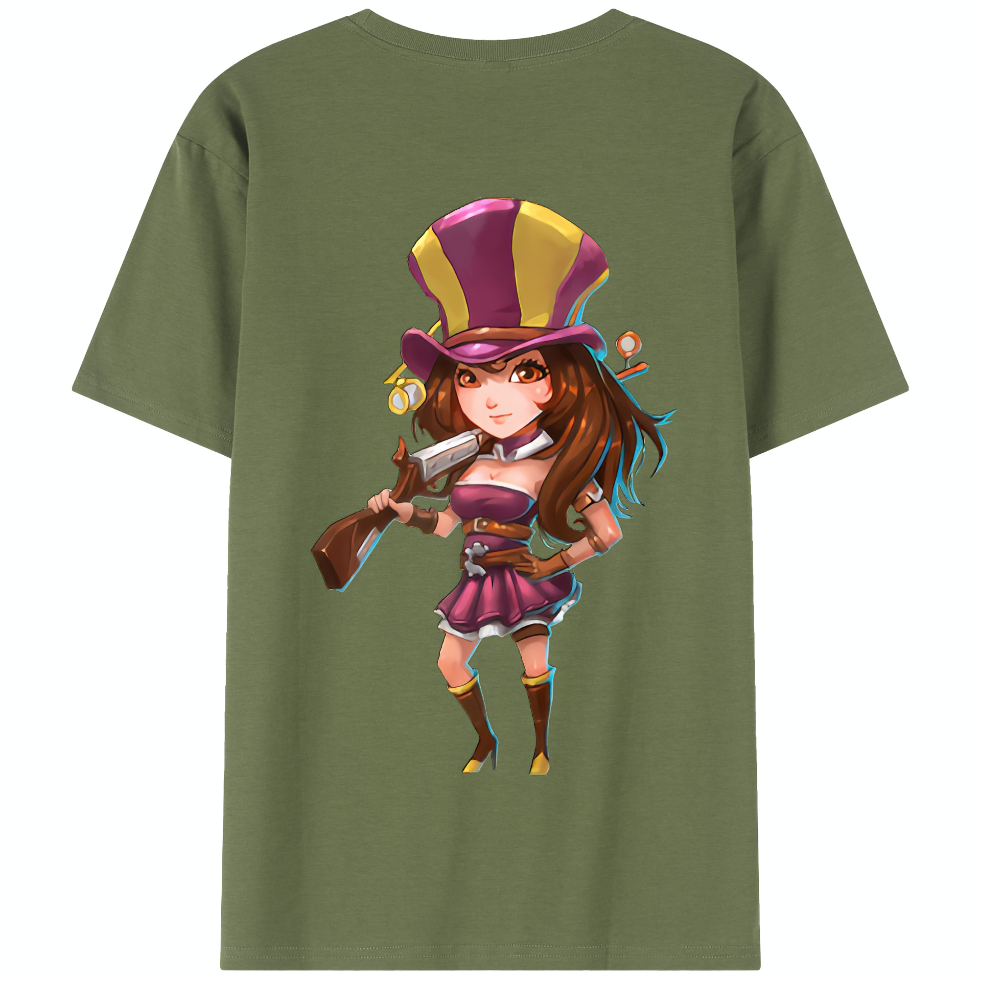 リーグ・オブ・レジェンド League of Legends LOL 綿100％半袖Tシャツ（背面プリント）